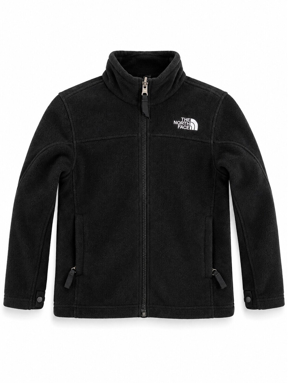 The North Face Girls S 7/8 Black Fleece Full Zip Jacket Outdoor